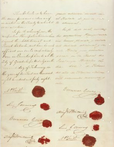 Treaty of Guadalupe-Hidalgo [Exchange copy]