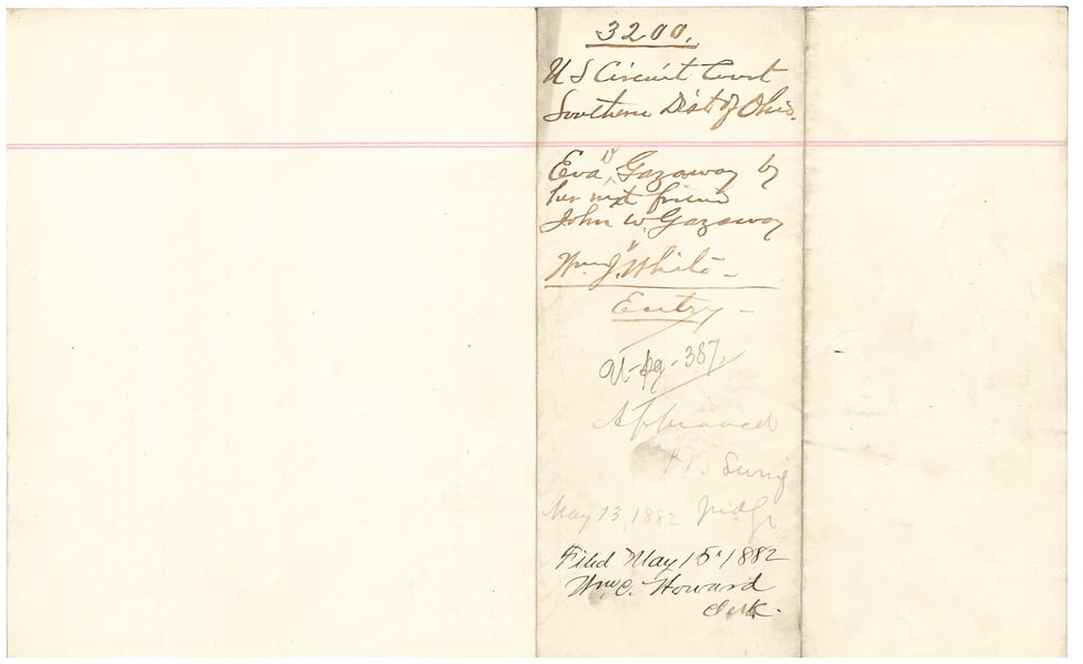 Eva V. Gazaway by John W. Gazaway, her next friend vs. William J. White