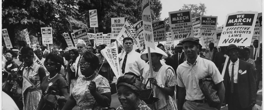 Photograph of the Civil Rights March on Washington