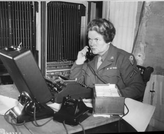Female switchboard operator at the Potsdam Conference