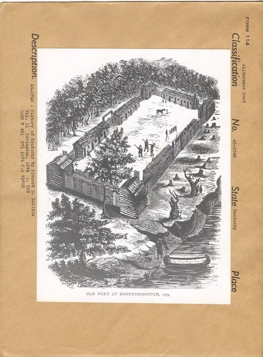 Old Fort at Boonesborough, 1775, National Archives Identifier 135801616