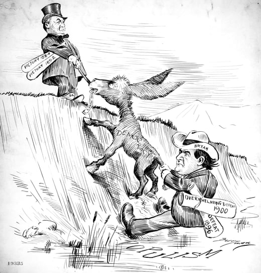 "Cleveland is a millstone around the Democracy's neck."- W.J. Bryan, National Archives Identifier 6010435