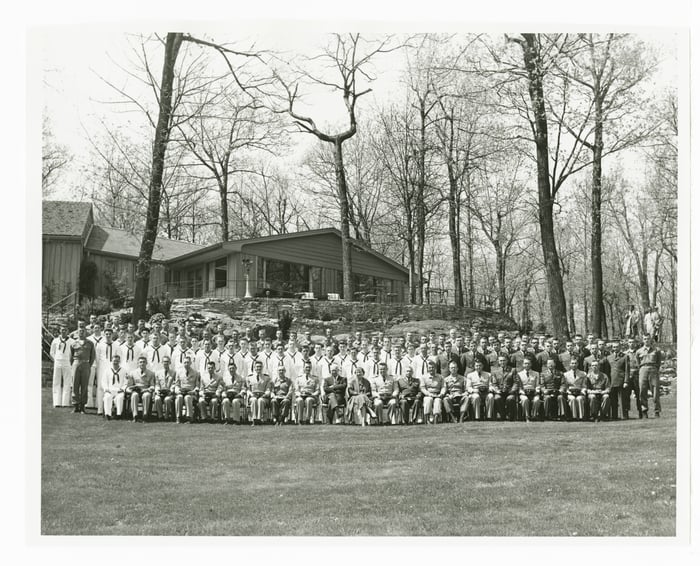 Photographs of President Dwight D. Eisenhower and Mamie Eisenhower with Camp David Personnel, National Archives Identifier 299520540