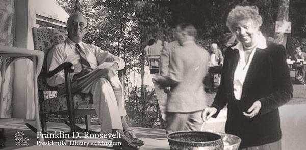 Franklin and Eleanor Roosevelt Summer in Hyde Park