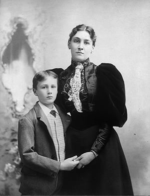 Sara Delano Roosevelt and her son Franklin