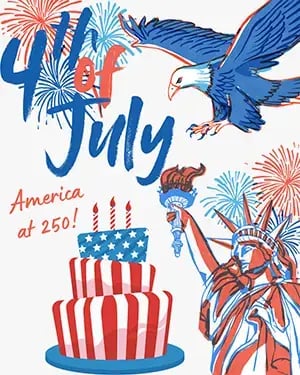 America at 250! Cake party