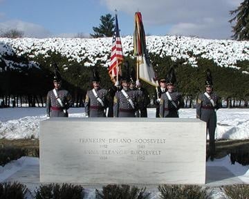 FDR's grave site