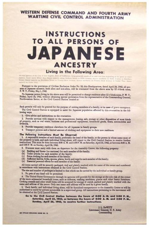Japanese Incarceration poster