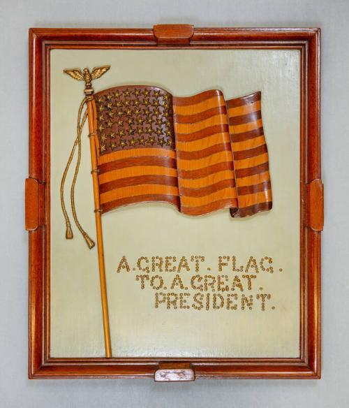 American Flag Carving