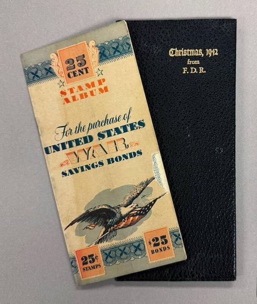 World War II US War Bonds stamp album