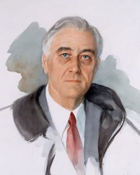Unfinished Painting of FDR