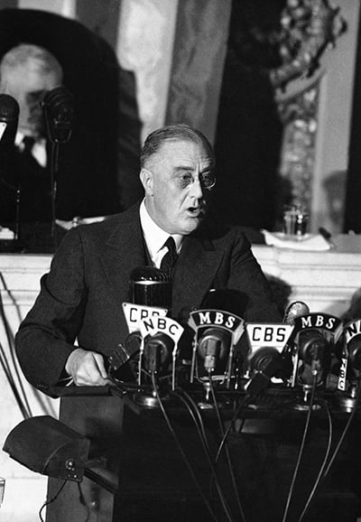 FDR gives the Four Freedomes speech