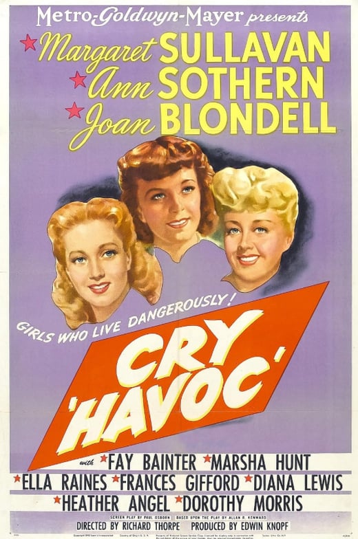 Cry Havoc movie poster
