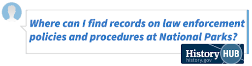 Where can I find records on law enforcement policies and procedures at National Parks?