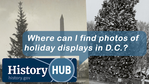 Where can I find photos of holiday displays in D.C.?