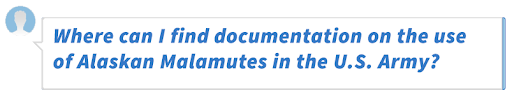 Where can I find documentation on the use of Alaskan Malamutes in the U.S. Army?