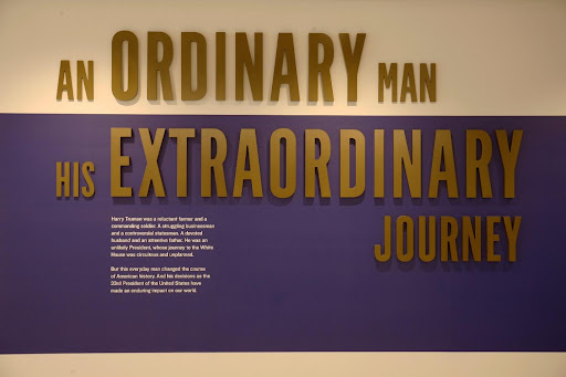 Truman Library exhibit title reading 