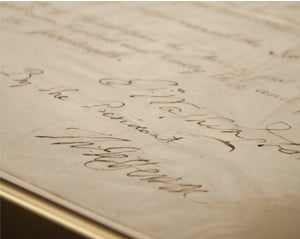 presidential autographs from the Roosevelt Library archives