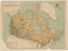 Outline Map of the Dominion of Canada