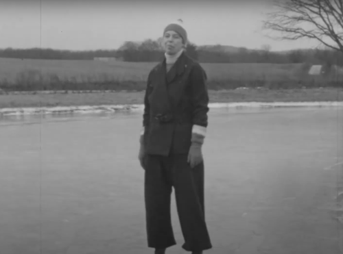Eleanor Roosevelt ice skating