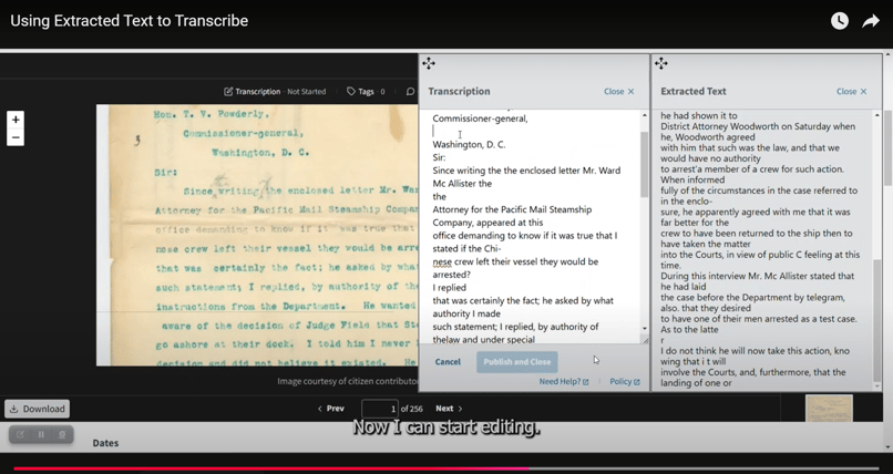 extracted text screen shot
