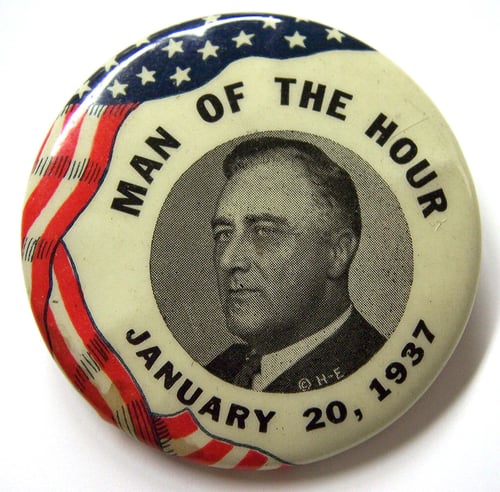 1937 inaugural commemorative button