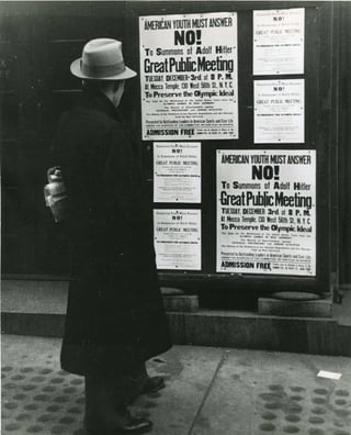 Boycott 1936 Olympics, ca. 1936