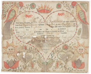 Fraktur of the Family of Jacob Shoemaker, 1800